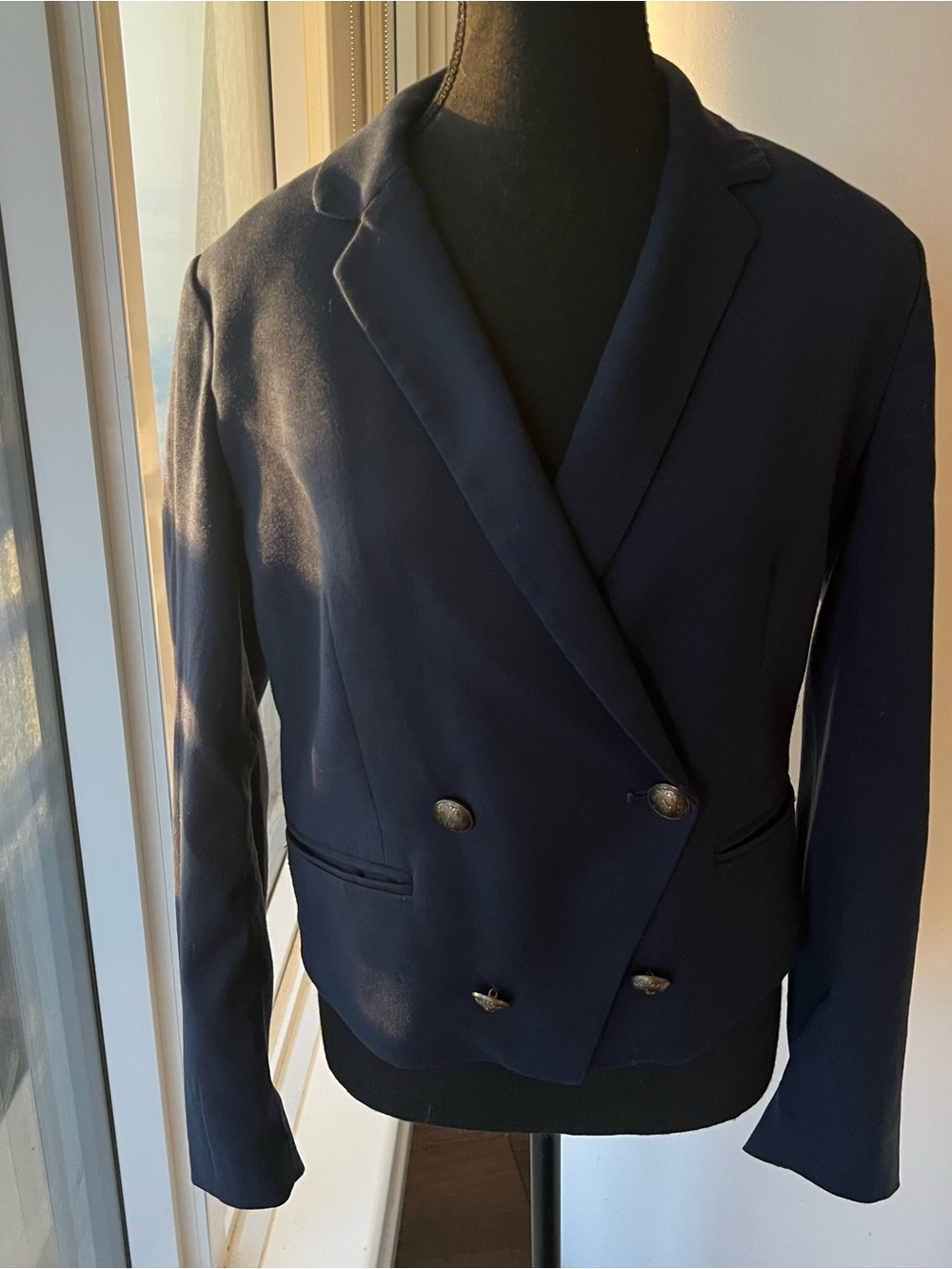 Excellent Condition!! Women's Double-Breasted Navy Blazer